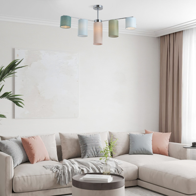 Купить Люстра на штанге Eurosvet 60151/7 хром