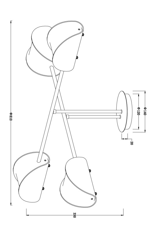 Купить Люстра на штанге Freya FR5228PL-04C