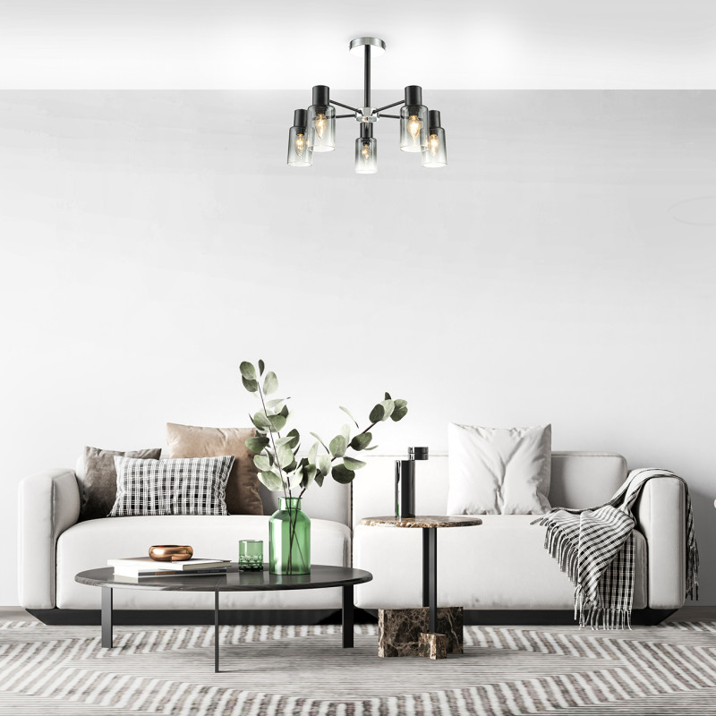 Люстра на штанге Escada 2120/5P Black в интернет магазине Гет Лайт