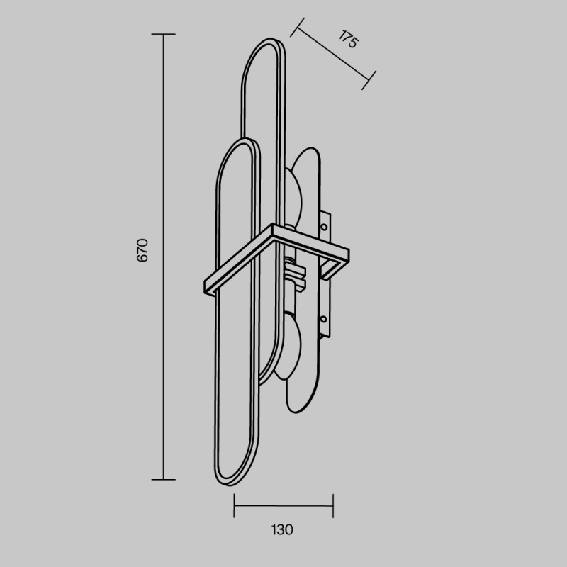 Бра Maytoni MOD099WL-02G1 в интернет магазине Гет Лайт