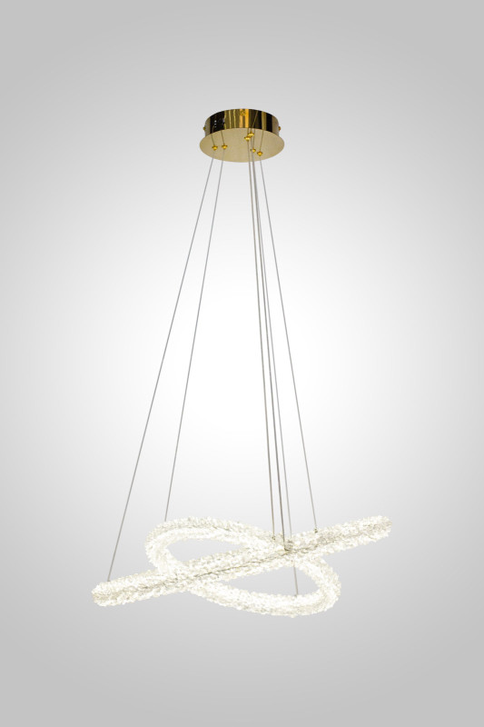 Подвесная люстра AM Group OVALE GD D600+400 в интернет магазине Гет Лайт