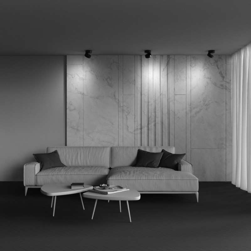 Купить с доставкой по Москве и России Накладной светильник Maytoni Technical C024CL-18W4K-B-1