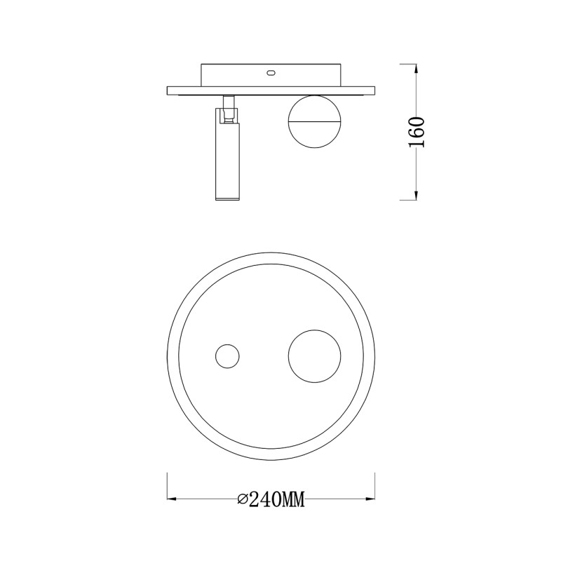 Накладной светильник Escada 20022SMA/01LED SWH в интернет магазине Гет Лайт