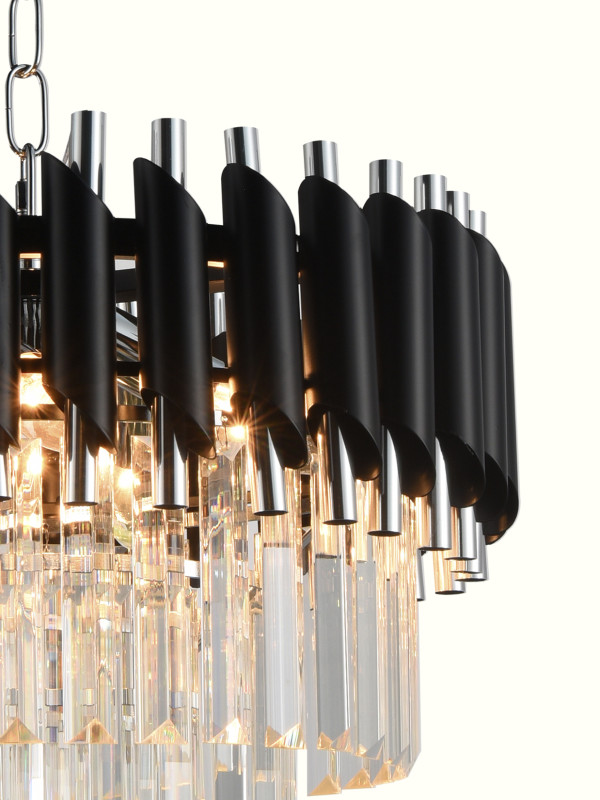 Цена на Каскадная люстра Natali Kovaltseva DARIAN 76017/5C CHROME BLACK