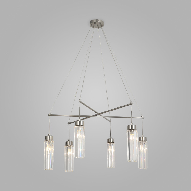 Подвесная люстра Eurosvet 60163/6 никель