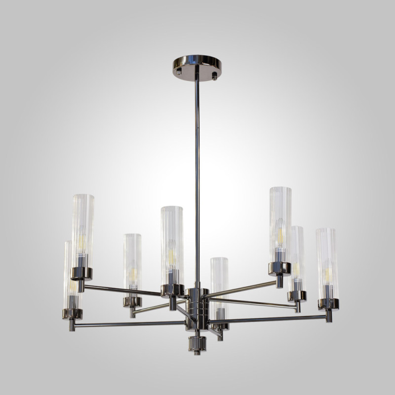 Цена на Люстра на штанге AM Group INDIGO SP8 PEARL BLACK