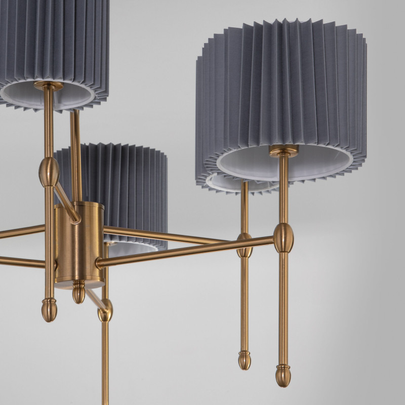 Купить с доставкой по Москве и России Люстра на штанге Eurosvet 60162/6 латунь