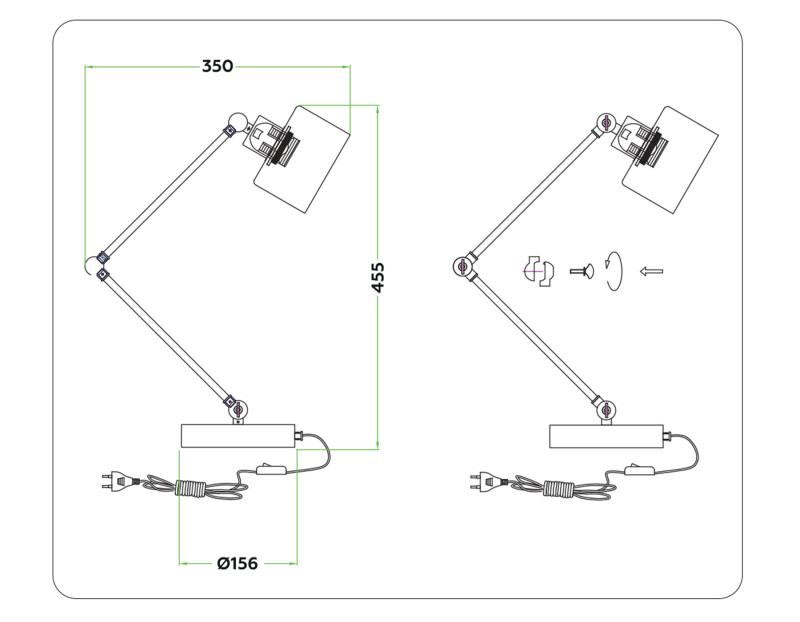 Купить с доставкой по Москве и России Настольная лампа Ambrella Light TR8152