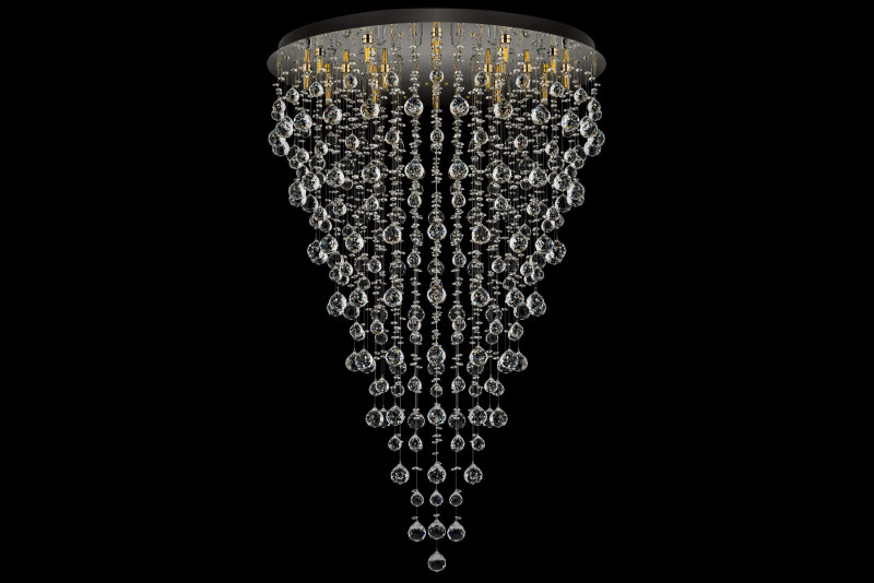 Каскадная люстра Arti Lampadari Flusso H 1.4.80.615 N Купить Каскадная люстра Arti Lampadari Flusso H 1.4.80.615 N