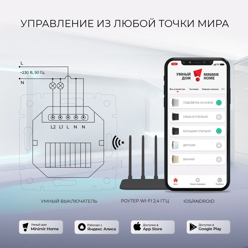 Выключатель Werkel W4523008 Выключатель Werkel W4523008 в интернет магазине Гет Лайт