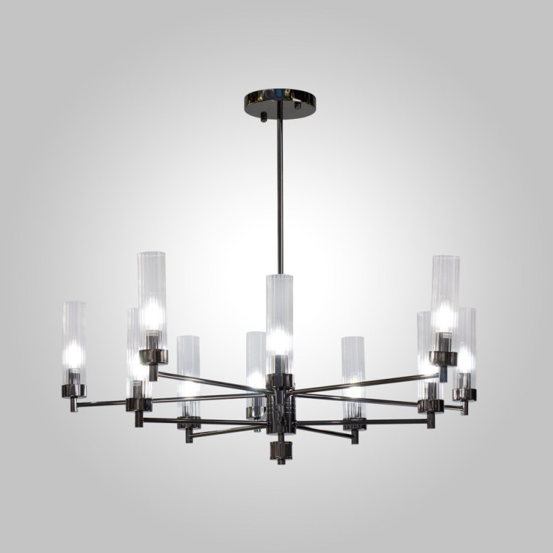 Купить с доставкой по Москве и России Люстра на штанге AM Group INDIGO SP10 PEARL BLACK