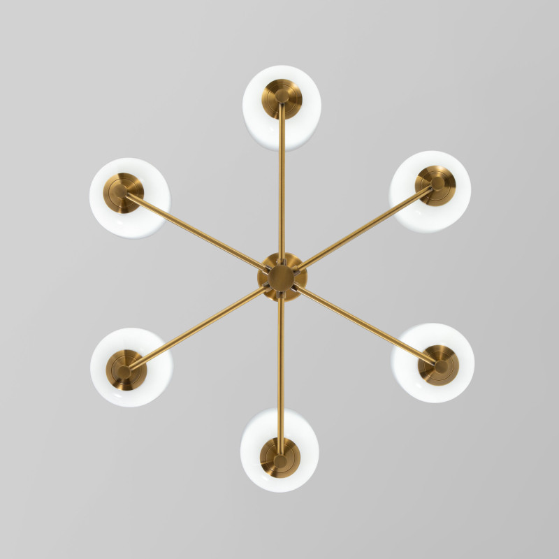 Цена на Люстра на штанге Eurosvet 60161/6 латунь