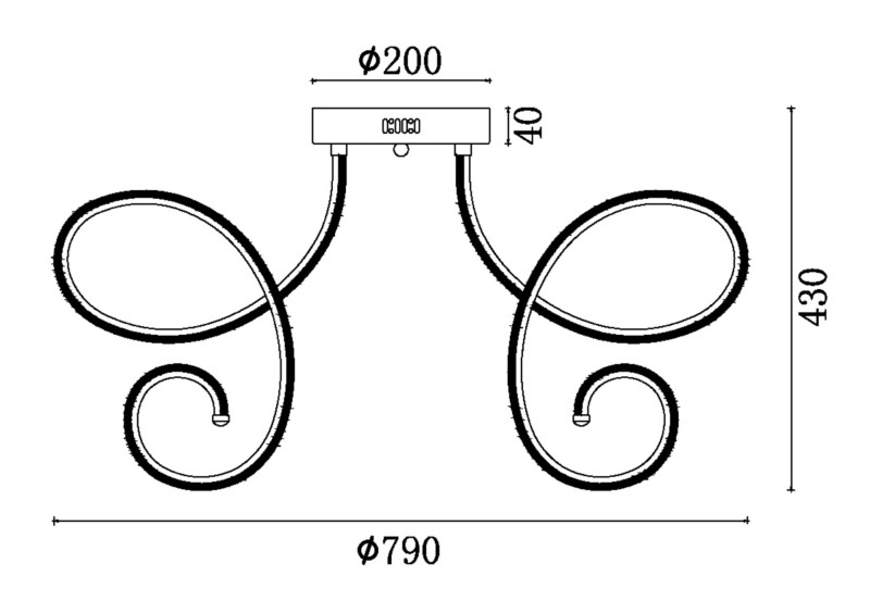 Купить с доставкой по Москве и России Накладная люстра Freya FR6044CL-L114W