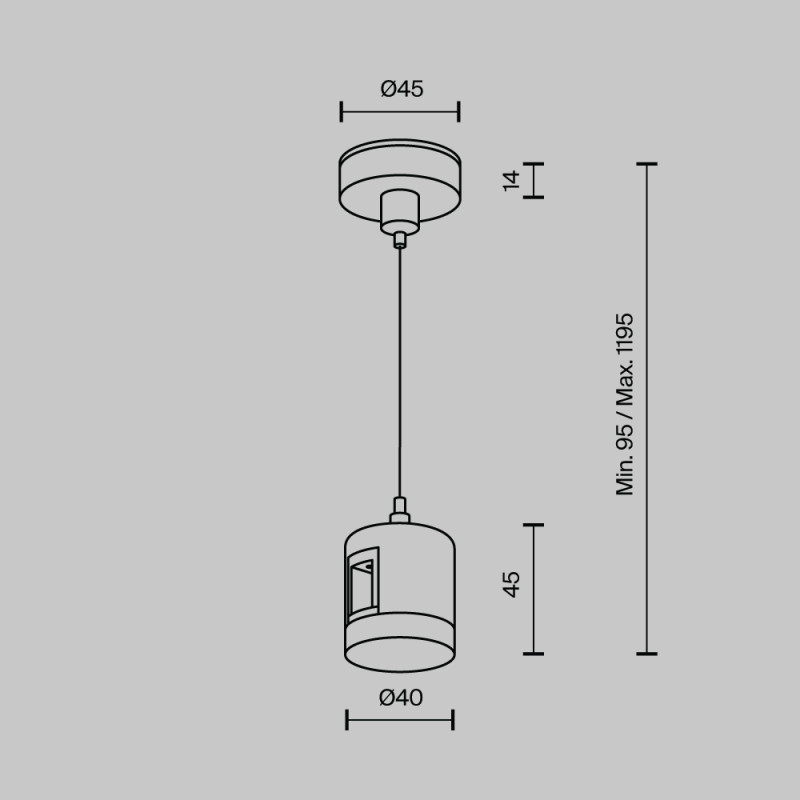 Подвесной комплект Maytoni Technical TRA157SW-IPC1-BS Подвесной комплект Maytoni Technical TRA157SW-IPC1-BS в интернет магазине Гет Лайт