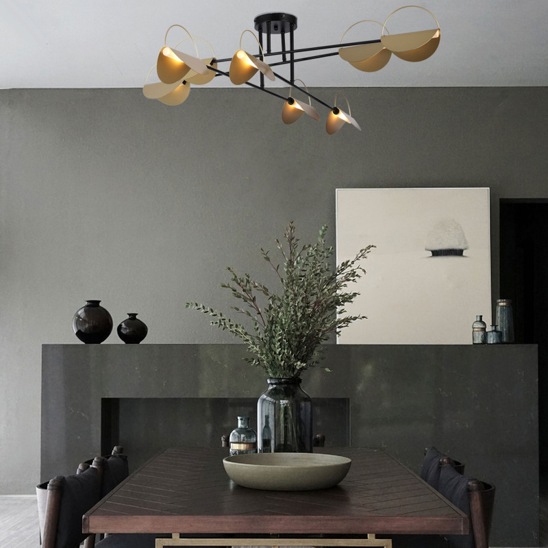 Цена на Накладная люстра Eurosvet 70148/8 черный/золото