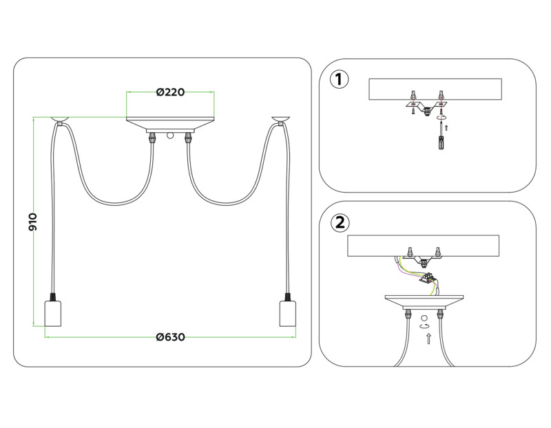 Подвесная люстра Ambrella Light TR8178 в интернет магазине Гет Лайт
