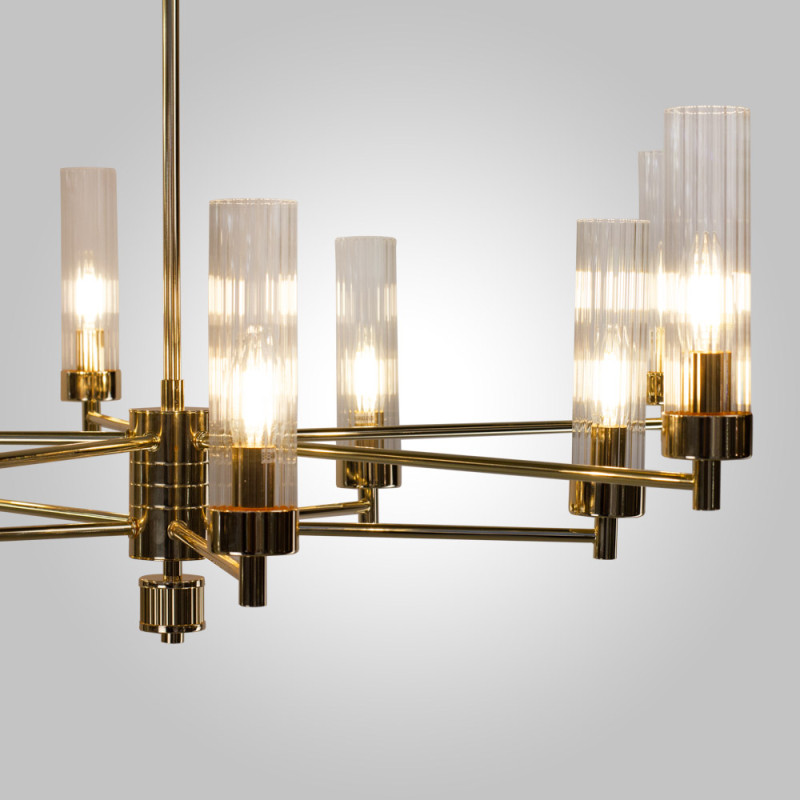 Люстра на штанге AM Group INDIGO SP10 FGD в интернет магазине Гет Лайт