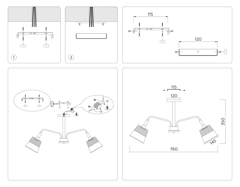 Люстра на штанге Ambrella Light TR4741 Купить с доставкой по Москве и России Люстра на штанге Ambrella Light TR4741