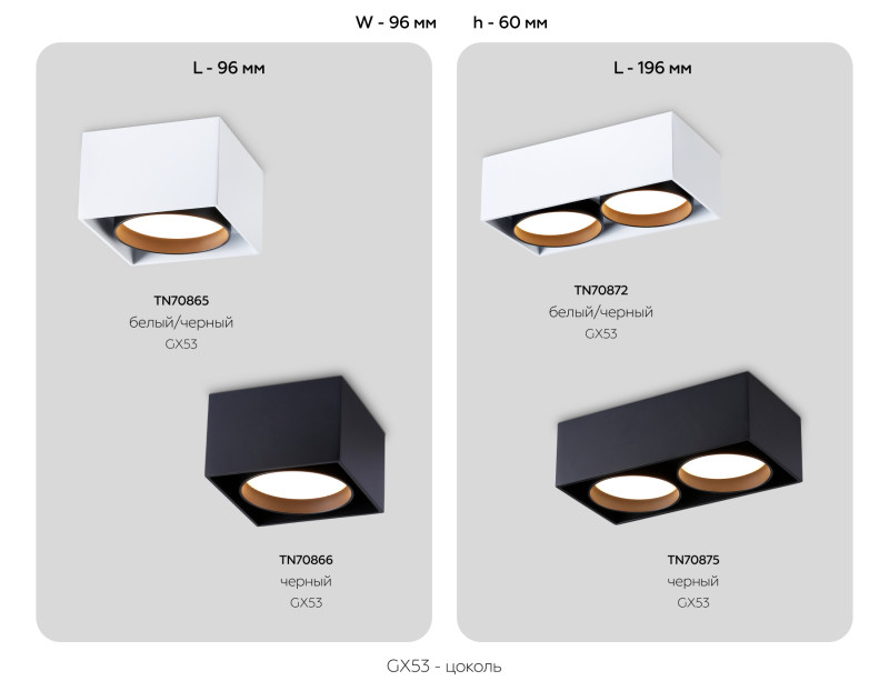 Купить с доставкой по Москве и России Накладной светильник Ambrella Light TN70872