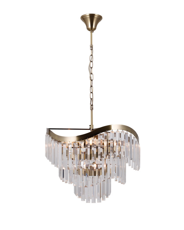 Каскадная люстра Moderli Moderli V10768-8P Wave подвесная Каскадная люстра Moderli Moderli V10768-8P Wave подвесная