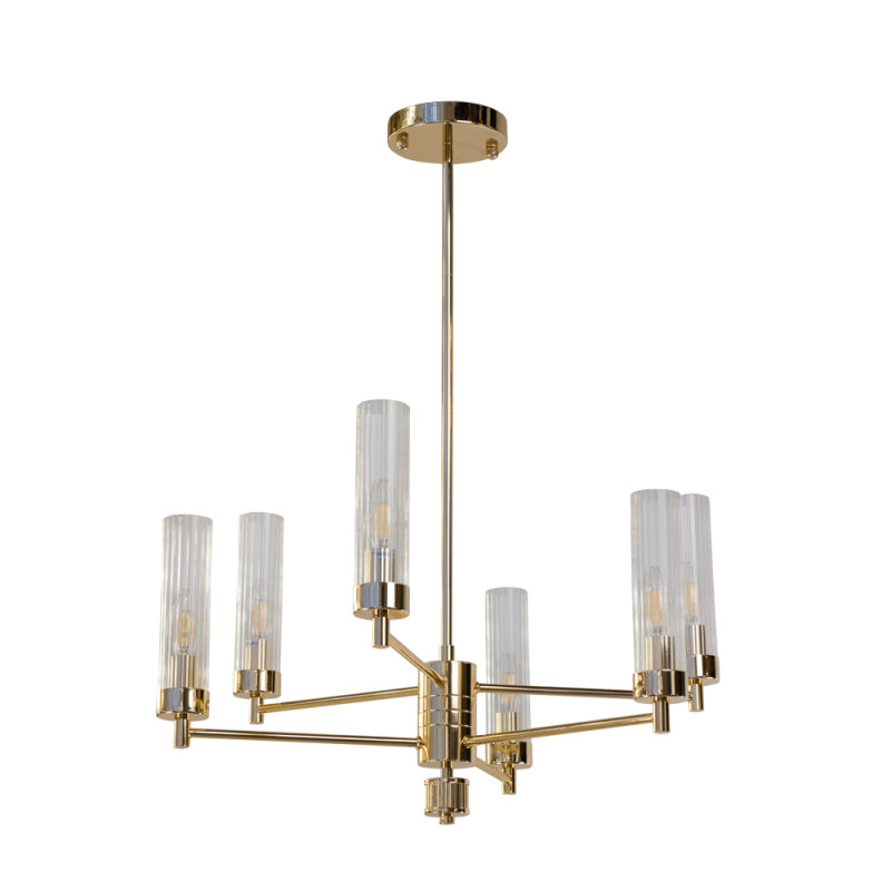 Люстра на штанге AM Group INDIGO SP6 FGD в интернет магазине Гет Лайт