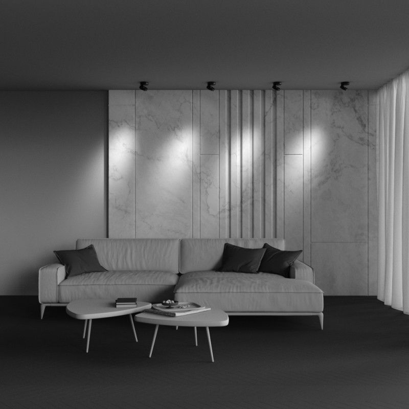 Купить с доставкой по Москве и России Накладной светильник Maytoni Technical C022CL-12W4K-B-1