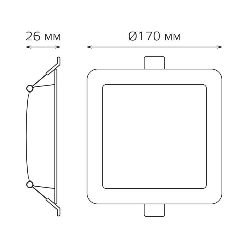 Цена на Встраиваемый светильник Gauss 998420218