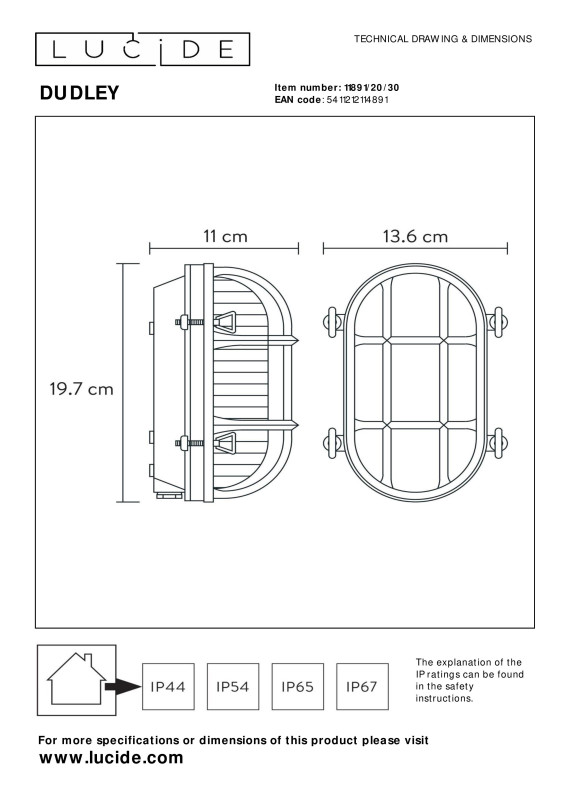 Светильник настенный LUCIDE 11891/20/30 в интернет магазине Гет Лайт