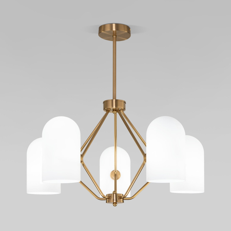 Фото Люстра на штанге Eurosvet 60157/5 латунь