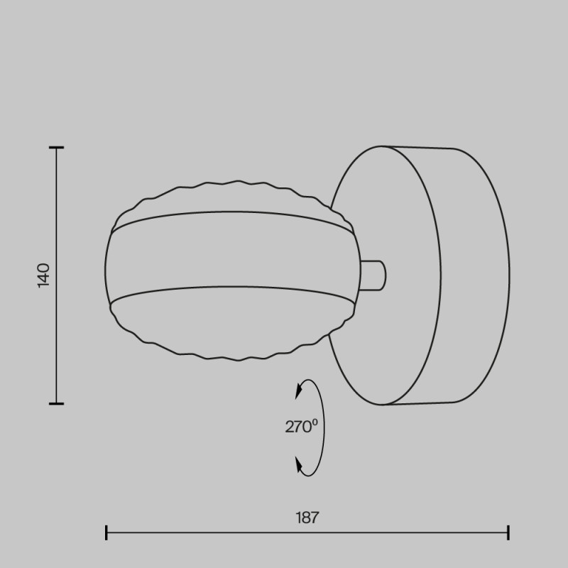 Купить с доставкой по Москве и России Бра Maytoni MOD299WL-L10BC3K