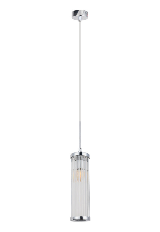 Подвесной светильник Crystal Lux TADEO SP1 D100 CHROME/TRANSPARENTE Подвесной светильник Crystal Lux TADEO SP1 D100 CHROME/TRANSPARENTE