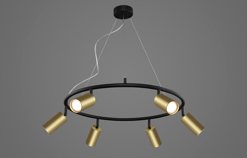 Купить Подвесная люстра Crystal Lux CLT 015C6 D600 BL-GO