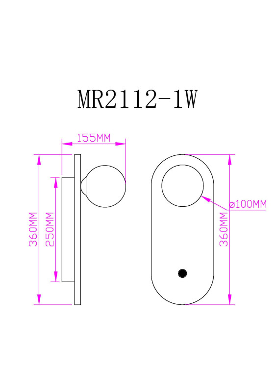Бра MyFar MR2112-1W в интернет магазине Гет Лайт