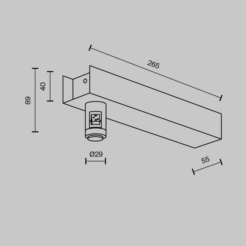 Стойка Maytoni Technical TRA155CW-BB-BS Стойка Maytoni Technical TRA155CW-BB-BS в интернет магазине Гет Лайт