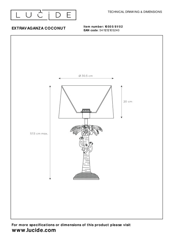 Купить с доставкой по Москве и России Детская настольная лампа LUCIDE 10505/81/02
