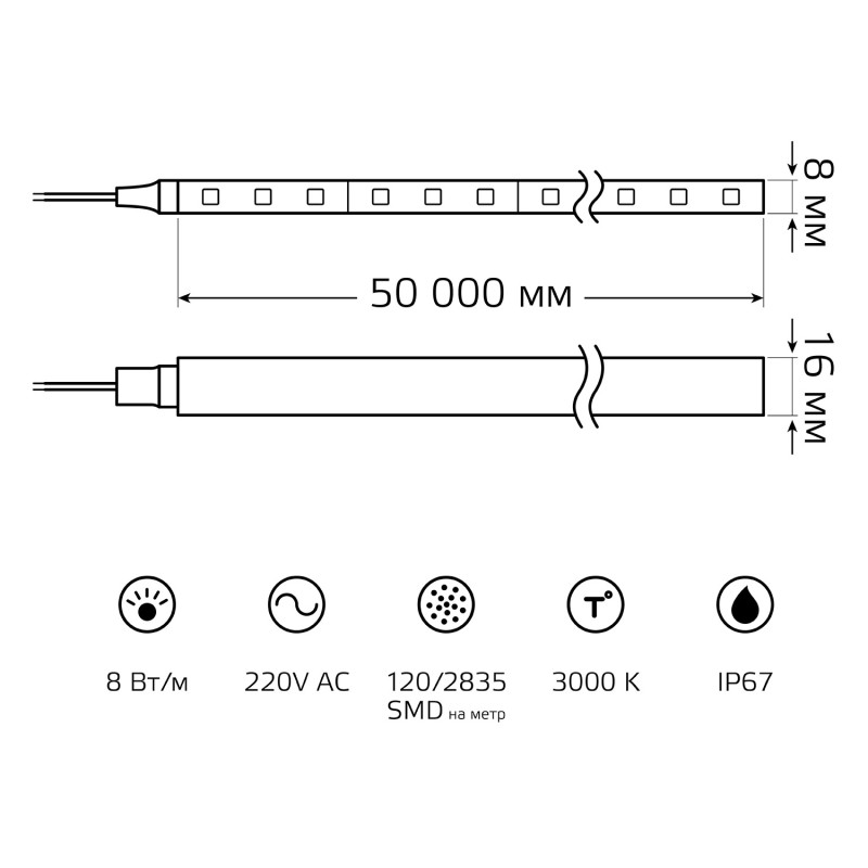 Лента Gauss 311000108 Купить Лента Gauss 311000108