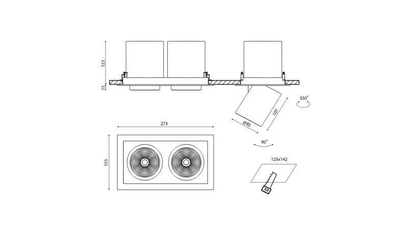 DesignLed SPL-SQ2-25-NW Цена на DesignLed SPL-SQ2-25-NW