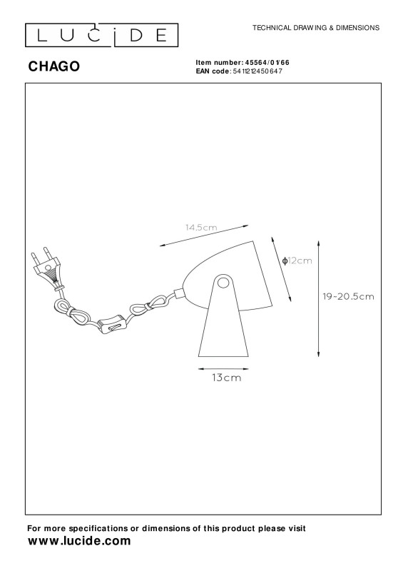 Детская настольная лампа LUCIDE 45564/01/66 в интернет магазине Гет Лайт