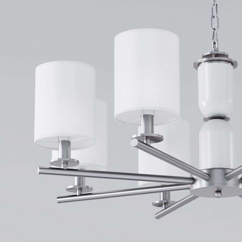 Подвесная люстра Eurosvet 60146/8 никель в интернет магазине Гет Лайт