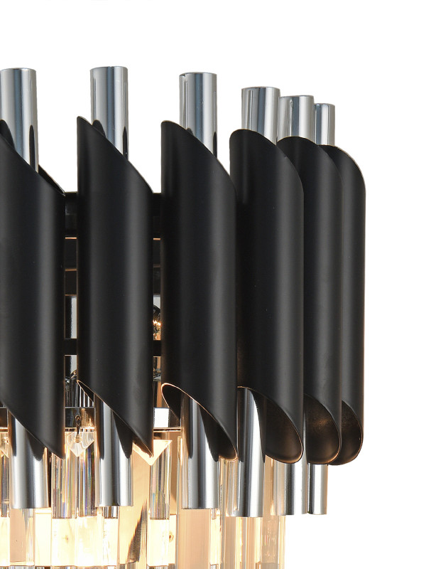 Цена на Бра Natali Kovaltseva DARIAN 76017/2W CHROME BLACK