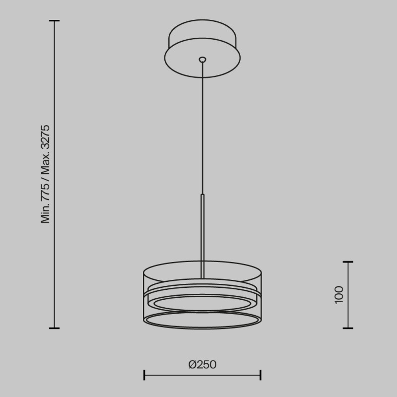 Подвесной светильник Maytoni MOD348PL-L18BBS3K Купить с доставкой по Москве и России Подвесной светильник Maytoni MOD348PL-L18BBS3K