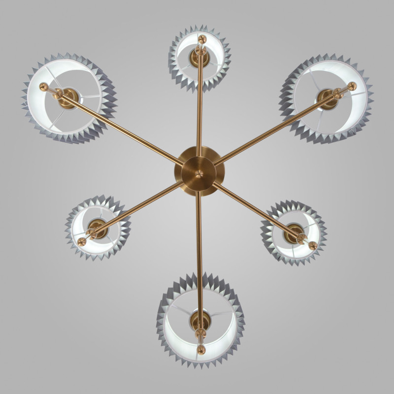 Цена на Люстра на штанге Eurosvet 60162/6 латунь