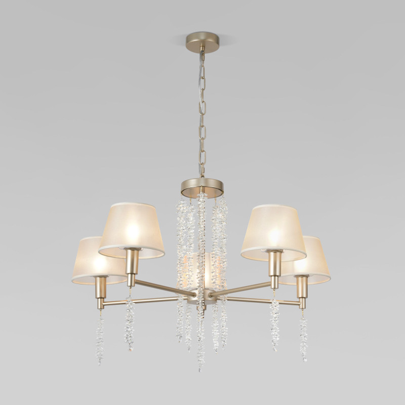 Фото Подвесная люстра Eurosvet 60148/5 матовое золото