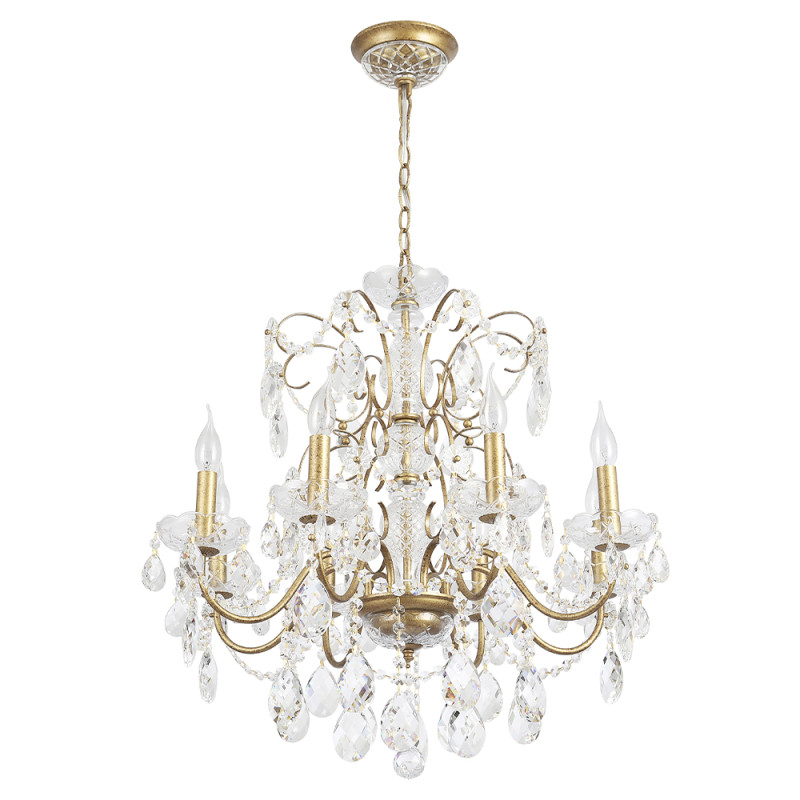 Цена на Подвесная люстра Crystal Lux ODELIS SP8 GOLD