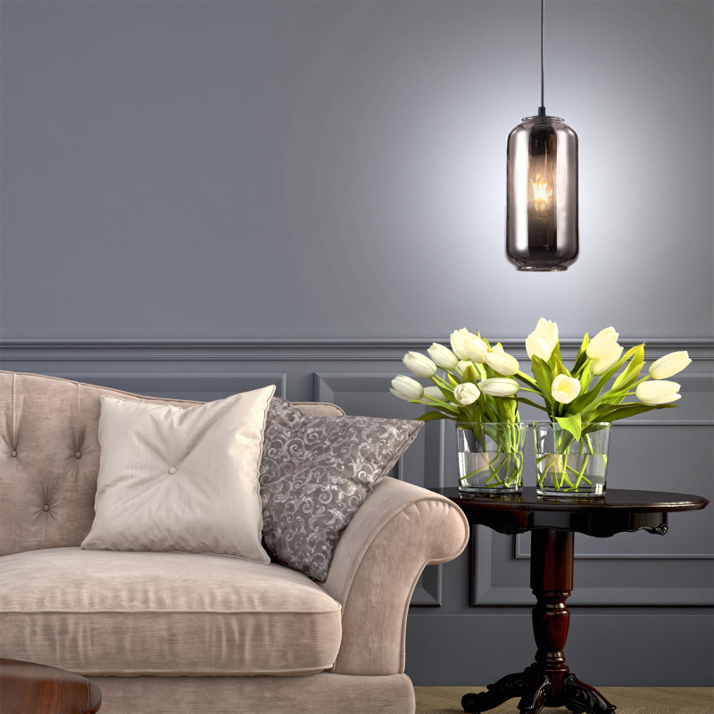 Купить Подвесной светильник Escada 10177/1S Black/Smoke