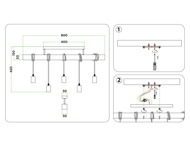 Подвесной светильник Ambrella Light TR8183 в интернет магазине Гет Лайт