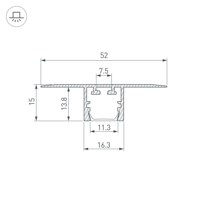Купить Профиль Arlight 035014