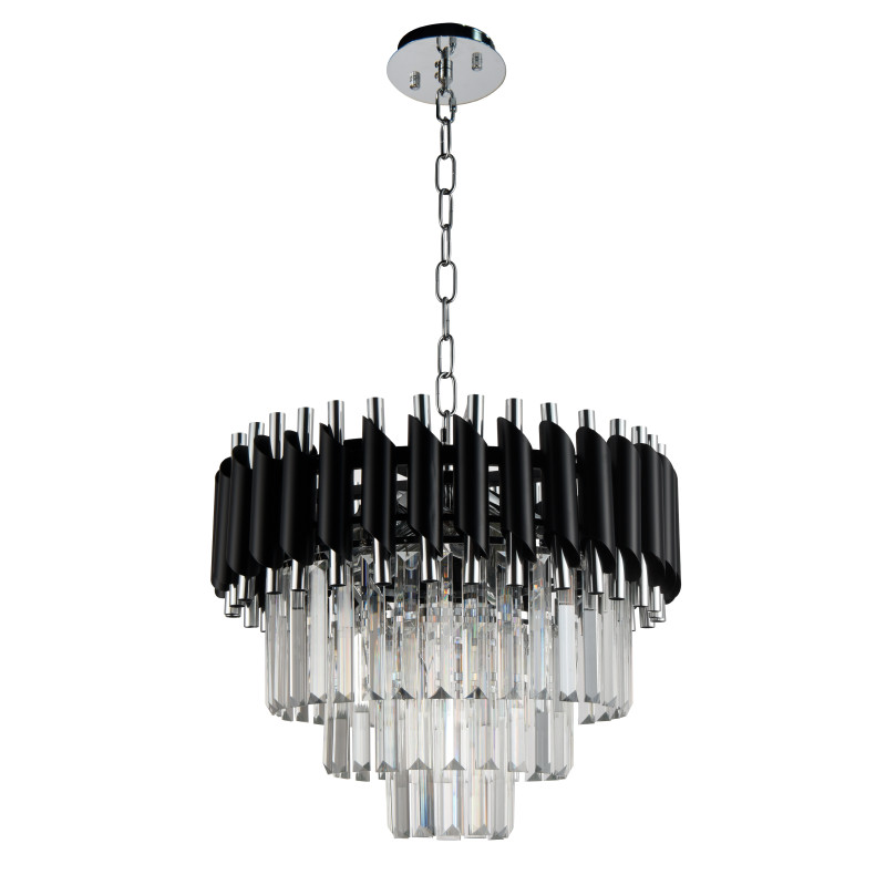 Купить Каскадная люстра Natali Kovaltseva DARIAN 76017/5C CHROME BLACK