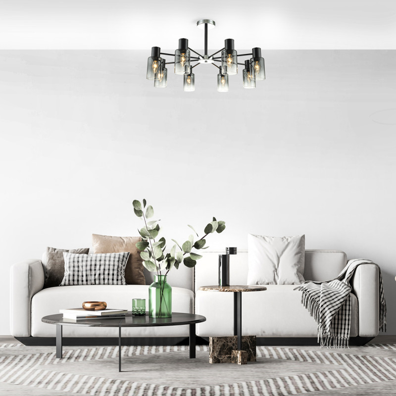 Люстра на штанге Escada 2120/8P Black в интернет магазине Гет Лайт