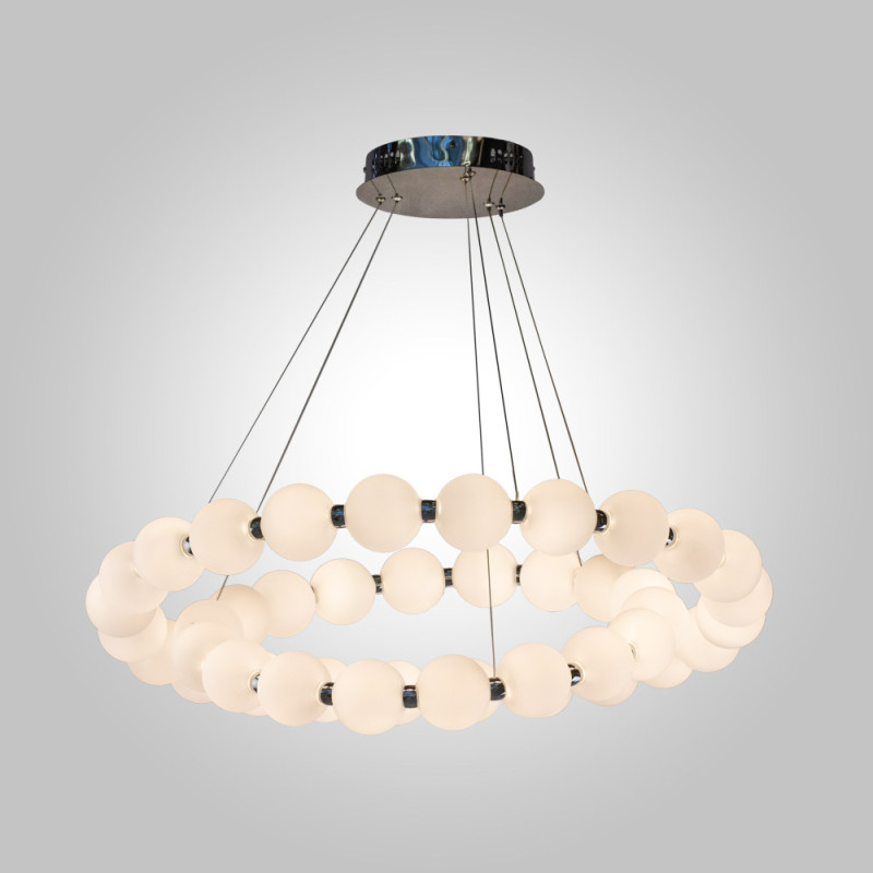 Купить с доставкой по Москве и России Подвесная люстра AM Group PEARL-D800+600 CH